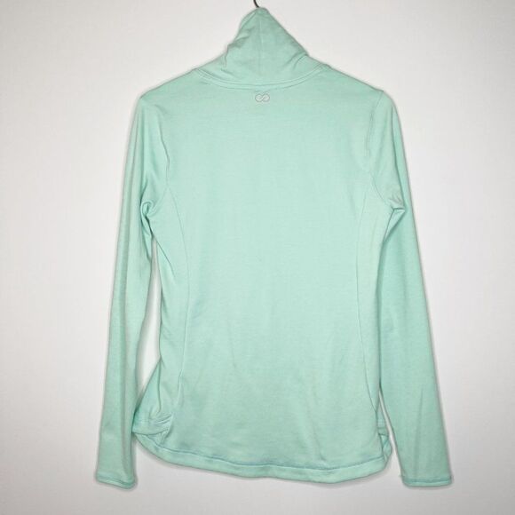 CALIA By Carrie Underwood Mint Warm Leopard Top  - Picture 6 of 8